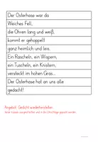 Vorschau - Arbeitsblätter - Frühlingshafte Gedichte-Werkstatt: Stunde 6 "Der Osterhase war da" - Seite 3