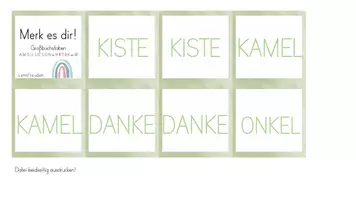 Vorschau - Spiele - Merk es dir! zu den Lauten K/ei/W - Deckblatt