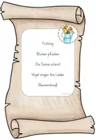 Vorschau - Arbeitsblätter - Frühlingshafte Gedichte-Werkstatt: Stunde 7 "Elfchen, Akrostichon, Rondell" - Seite 3