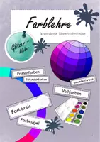Vorschau - Unterrichtsreihen - Farblehre: komplette Unterrichtseinheit - Deckblatt