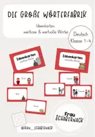 Vorschau - Bildkarten - Die große Wörterfabrik: Ideenkarten zu wertlosen & wertvollen Wörtern - Deckblatt