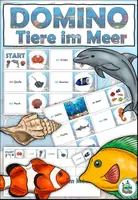 Aperçu - Jeux - Domino "Tiere im Meer" Allemand - Page de couverture