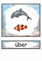 Vorschau - Präsentationen/Tafelbilder - Präpositionen "Wo ist der Delfin?" Bildkarten Wortkarten - Tiere im Meer - DaZ / DaF / Deutsch - Seite 2