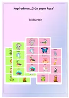 Vorschau - Bildkarten - Kopfrechnen "Grün gegen Rosa" - Deckblatt