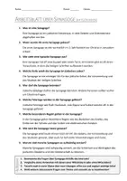 Vorschau - Arbeitsblätter - AB mit Fragen zum Thema "Synagoge" + Lösungsblatt + Infografik - Seite 2