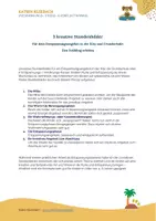 Vorschau - Stundenentwürfe - Den Frühling erleben - 3 kreative Stundenbilder - Seite 1