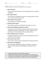 Vorschau - Arbeitsblätter - AB mit Fragen zum Thema "Tanne" + Lösungsblatt + Infografik - Seite 2