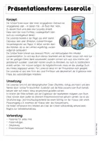 Vorschau - Unterrichtsreihen - Buchpräsentation mal anders - Leserolle - Seite 1