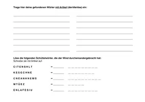Vorschau - Arbeitsblätter - DaZ: Suchsel Weihnachten und Winter (mit Lösung) - Seite 1