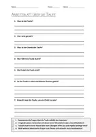 Vorschau - Arbeitsblätter - AB mit Fragen zum Thema "Taufe" + Lösungsblatt + Infografik - Deckblatt