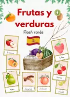 Vorschau - Fördermaterial/Inklusion - Frutas y verduras (Obst & Gemüse) - Bildkarten auf Spanisch - Deckblatt
