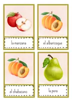 Vorschau - Fördermaterial/Inklusion - Frutas y verduras (Obst & Gemüse) - Bildkarten auf Spanisch - Seite 1