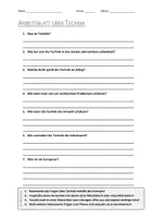 Vorschau - Arbeitsblätter - AB mit Fragen zum Thema "Technik" + Lösungsblatt + Infografik - Deckblatt