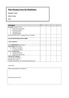 Vorschau - Arbeitsblätter - Peer Correction Sheet - Mediaton - Deckblatt