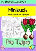 Vorschau - Arbeitsblätter - Minibuch Tulpe (Frühblüher) - Deckblatt