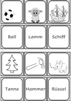 Vorschau - Stationenlernen - Finde Pärchen - Lernspiel - Wörter mit Doppelkonsonanten - Seite 3