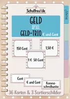 Vorschau - Bildkarten - Geld Größen: Geld Spiel Geld-Trio: Euro und Cent - Seite 1