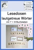 Vorschau - Fördermaterial/Inklusion - Lesedosen - lautgetreue Schachtelwörter mit 7 + 8 Buchstaben - Deckblatt