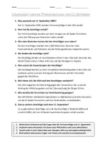 Vorschau - Arbeitsblätter - AB mit Fragen zum Thema "Terroranschläge vom 11. September 2001" + Lösungsblatt + Infografik - Seite 1