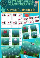 Vorschau - Arbeitsblätter - Strukturierte Klett- und Arbeitsblätter: Im Meer - Deckblatt