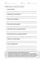 Vorschau - Arbeitsblätter - Lernposter + AB mit Fragen zum Thema "Textilien" + Lösungsblatt + Mindmap + Infografik - Seite 1