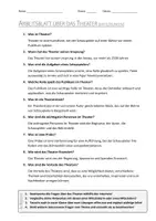 Vorschau - Arbeitsblätter - AB mit Fragen zum Thema "Theater" + Lösungsblatt + Mindmap + Infografik - Seite 3