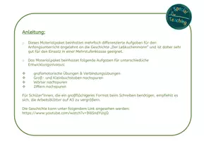Vorschau - Arbeitsblätter - Graphomotorik: "Die Geschichte vom Lebkuchenmann" - Seite 1