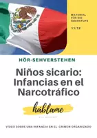 Vorschau - Arbeitsblätter - Niños sicario: Infancias en el Narcotráfico (HSV) - Deckblatt