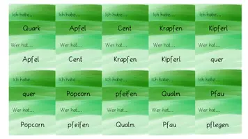 Vorschau - Spiele - Lesespiel zu den Lauten pf Qu C - Seite 1