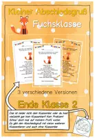 Vorschau - Anderer Materialtyp - Abschiedsgruß Ende Klasse 2 - Fuchsklasse - Deckblatt