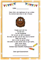 Vorschau - Anderer Materialtyp - Abschiedsgruß Ende Klasse 2 - Igelklasse - Seite 1