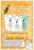 Vorschau - Anderer Materialtyp - Abschiedsgruß Ende Klasse 2 - Krokodilklasse - Deckblatt
