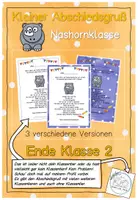 Vorschau - Anderer Materialtyp - Abschiedsgruß Ende Klasse 2 - Nashornklasse - Deckblatt