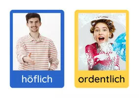 Vorschau - Bildkarten - Bildkarten zu den Charaktereigenschaften DaZ DaF - Seite 2