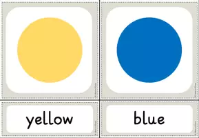 Vorschau - Bildkarten - Bild- und Wortkarten "colours" - Englisch Kl. 3/4 - Seite 1