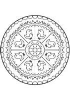 Vorschau - Arbeitsblätter - Kunst Grundschule, Mandalas für Ostern - Seite 3