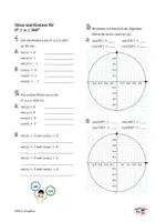Vorschau - Arbeitsblätter - AB3 Sinus, Kosinus und Tangens am Einheitskreis, Lösungen - Deckblatt