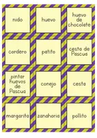 Vista previa - Tarjetas / Manipulativos - Pascua: Juego de emparejar (español) - página 3