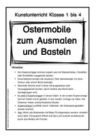 Vorschau - Mal- und Bastelvorlagen - Oster-Mobile zum Ausmalen und Basteln - Bastelidee zu Ostern/ Frühling Klasse 1 bis 4 - Seite 2