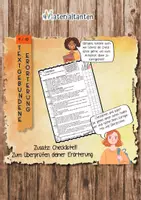 Vorschau - Stundenentwürfe - Checkliste zur textgebundenen dialektischen Erörterung - Deckblatt