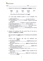 Vista previa - Hojas de trabajo - Adverbs/Adjectives worksheet! - página 3