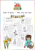 Vorschau - Arbeitsblätter - Sparpaket: Read, draw and colour - Four seasons - Seite 1