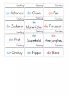 Vorschau - Arbeitsblätter - Wortschatzkärtchen Fasching/Karneval für den DaZ-Unterricht - Seite 3