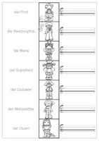 Vorschau - Arbeitsblätter - Fasching - Materialpaket für die Wortschatzeinführung in DaZ oder Englisch - Seite 3