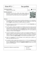 Aperçu - Apprentissages en autonomie - Fiches de travail en autonomie - Les gaz parfaits - Page 1