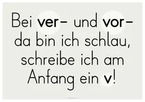 Vorschau - Poster - Vorsilben ver- vor- Visualisierung mit Merksatz - Seite 3