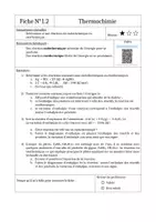 Aperçu - Feuilles d'exercices - Fiches de travail en autonomie - La thermochimie - Page 3