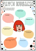 Vorschau - Arbeitsblätter - Yayoi Kusama - Steckbrief & Kunstprojekt für den Kunstunterricht - Seite 2