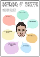 Vorschau - Arbeitsblätter - Georgia O’ Keeffe - Steckbrief & Weitermalbilder für den Kunstunterricht - Seite 2