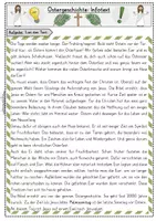Vorschau - Arbeitsblätter - Ostergeschichte: Infotext + Fragen zum Text für Klasse 2-4 - Seite 2